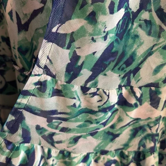 NWOT Attitudes by Renee Como sheer stretch coverup L - Picture 2 of 7